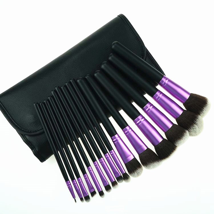 professional synthetic 15pcs makeup brush cosmetics makeup brushes set