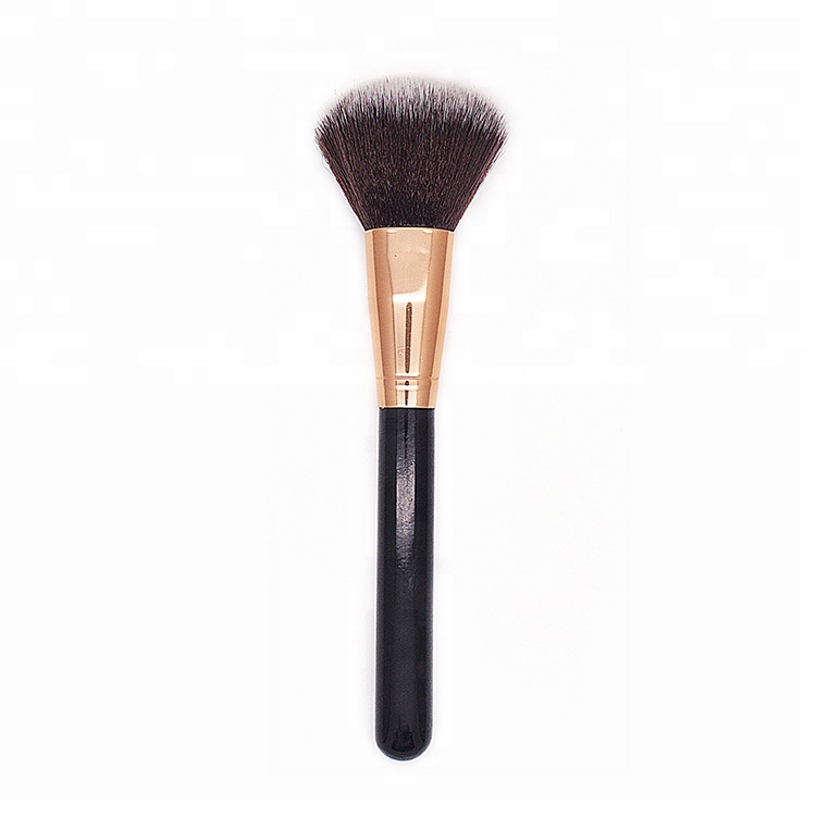 Rose Gold Ferrule Maquillajes Wholesale Makeup Brushes Single Face Powder Brush Kit For Makeup