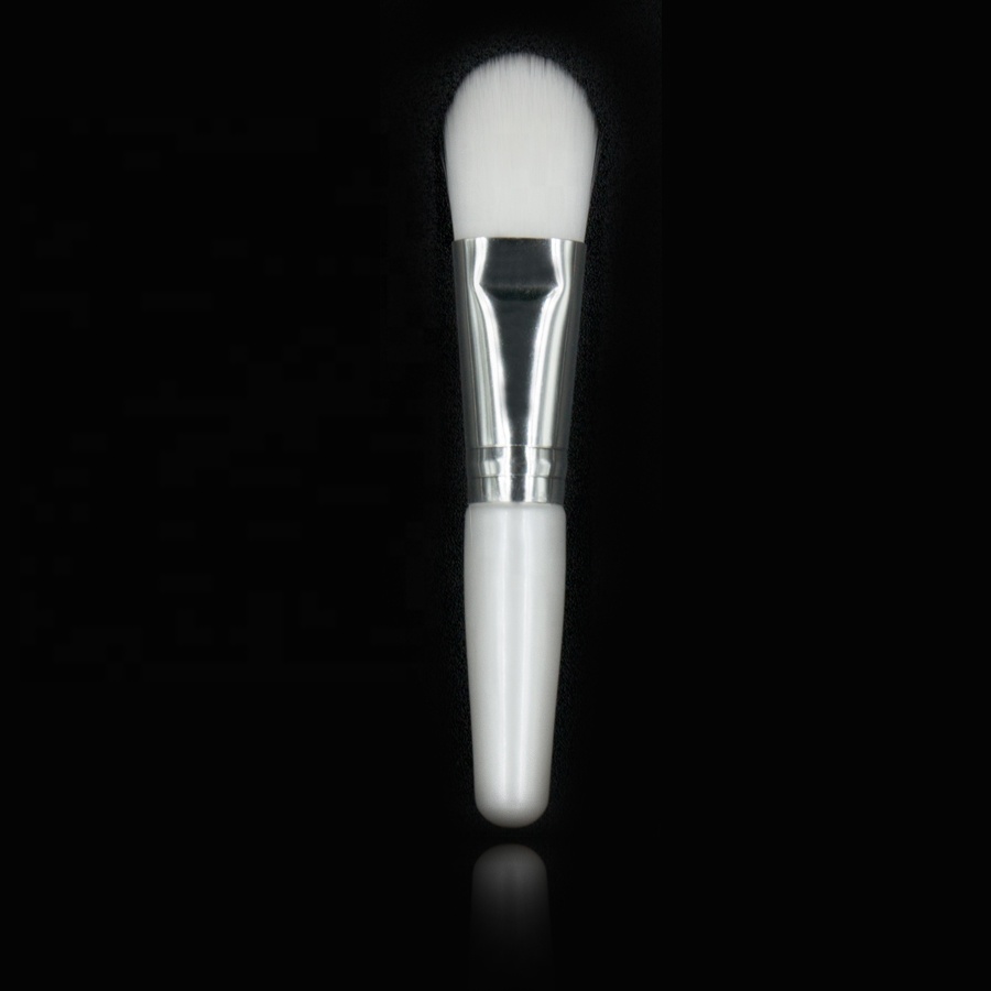 Makeup Facial Mask Brush Nylon Hair Cosmetic Tool 10cm Mini White Face Mask Brush