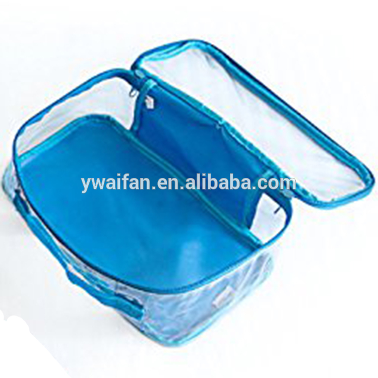 Clear Travel Toiletry Bag Gym Bag and Makeup Cosmetic Zipper Bag