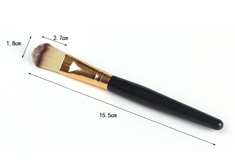 Daily Cosmetic Liquid Foundation Brush Wooden Makeup facial Mask Brush
