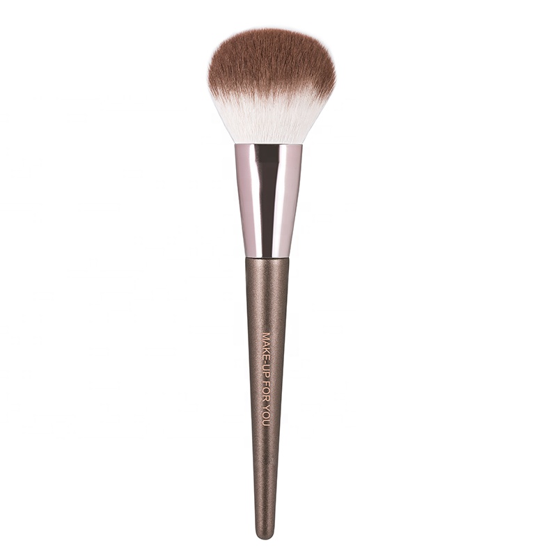 Professional Wood Handle Beauty Makeup Brush Vegan Single Large Face Powder Brush