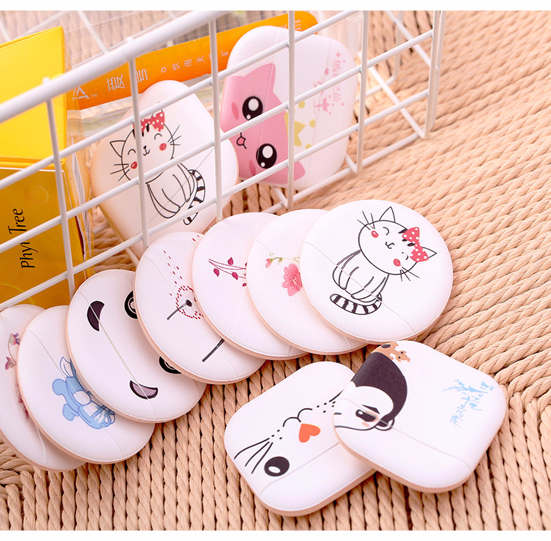 2019 wholesale custom logo Mood air cushion puff latex free air-cushion sponges Cream
