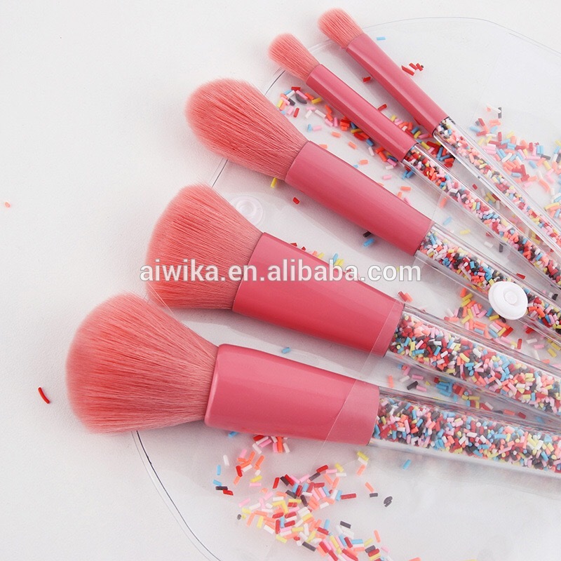 5pcs Candy Makeup Set Professional Make Up Brushes