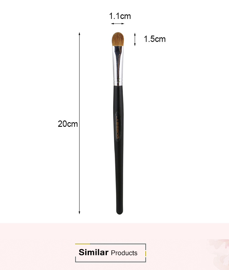 Big Single Natural Animal Hair Eye Shadow Makeup Brush Factory Custom High Quality