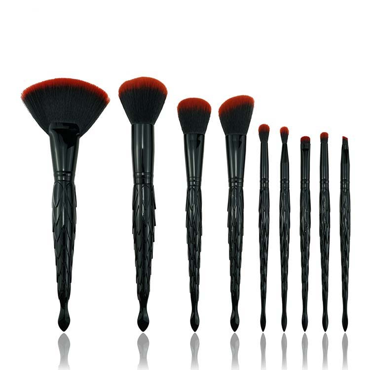 Amazon hot sale brush set cosmetics everyday 9pcs makeup brushes