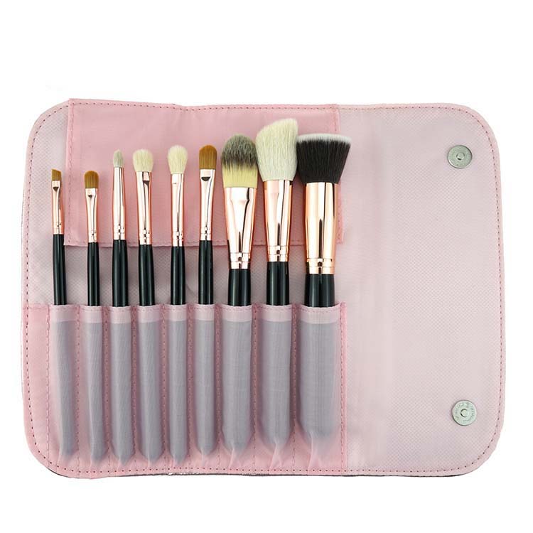 9Pcs New 2019 Trending Product Black Handle Vegan Makeup Brushes