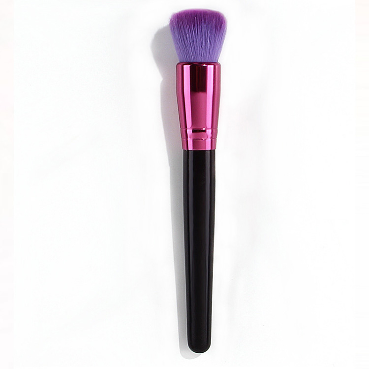 Personalised Makeup Brush Purple Synthetic Vegan Cosmetic Single Powder Brush