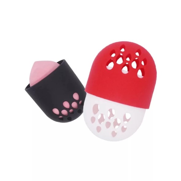 2019 New Portable silicone beauty sponge Hydrophilic Non-Latex Makeup Sponge