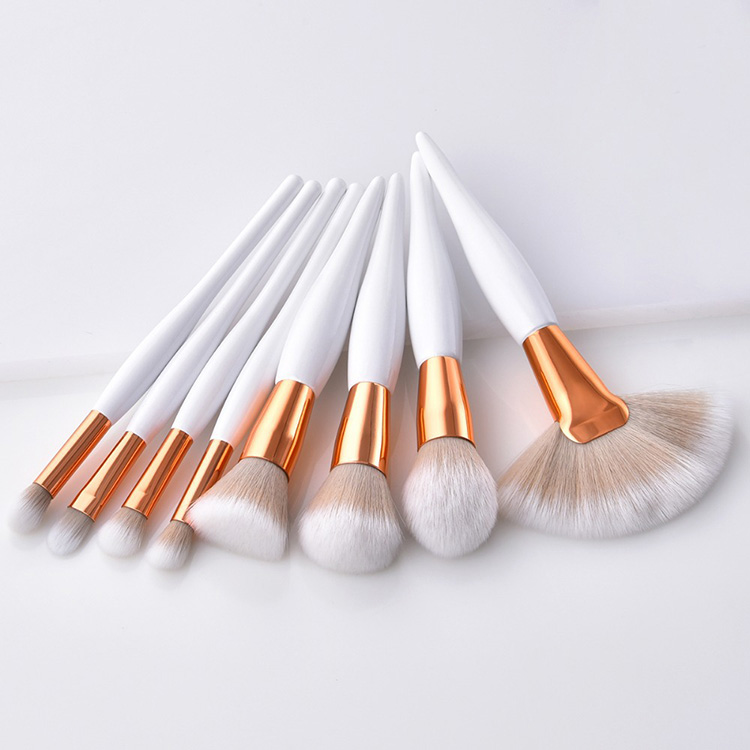 8 pcs make-up tools luxury taklon private label brush makeup set