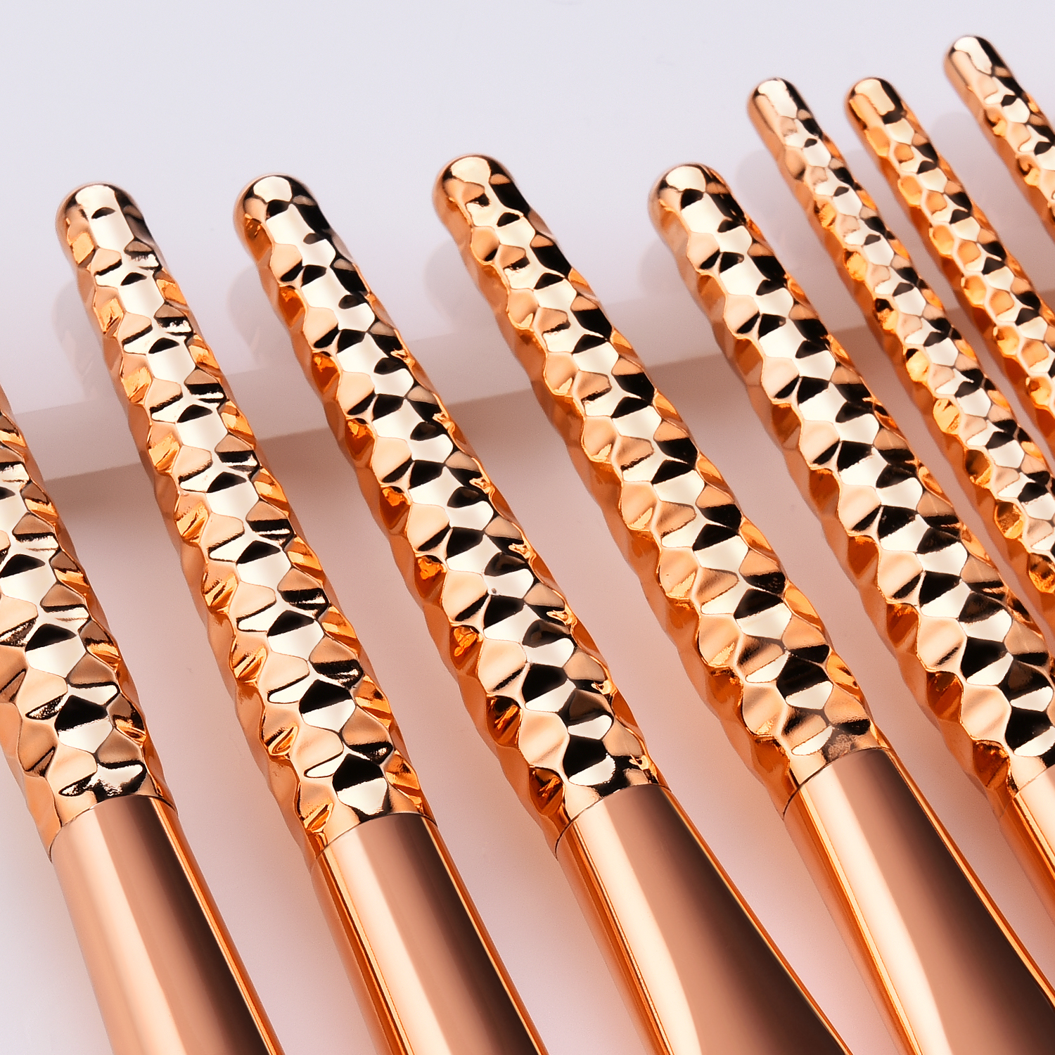 12pcs Rose Gold Private Label Synthetic Personalized Makeup Brush Set