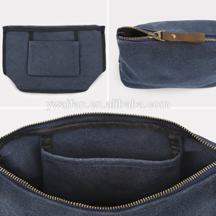 Cute Soft Cosmetic Bag Canvas Makeup Bag Pouch Purse Handbag Organizer with Zipper