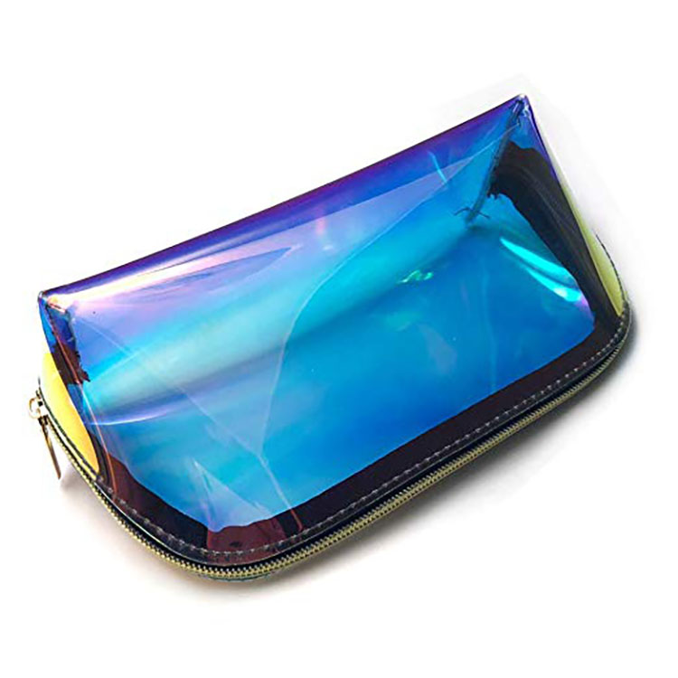 Holographic Makeup Bag Iridescent Cosmetic Bag Hologram Clear Toiletry Bag