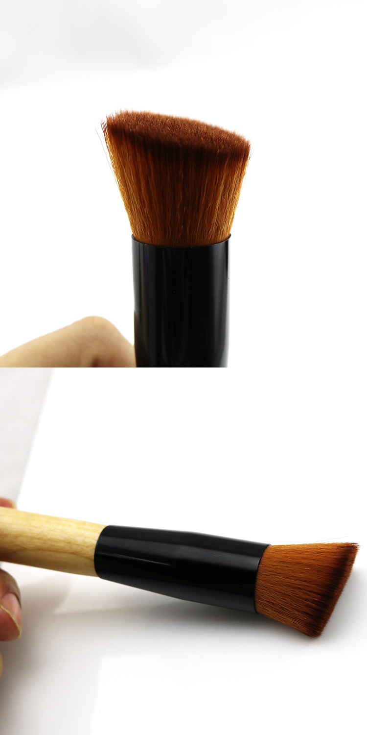 Cheap 1 Piece Single Angled Top BB Cream Foundation Blush Eyeshadow Makeup Brushes