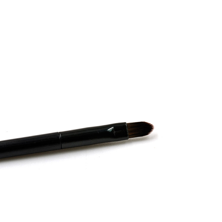 Factory Direct Short Handle Aluminum Tube Single Portable Best Lip Brush
