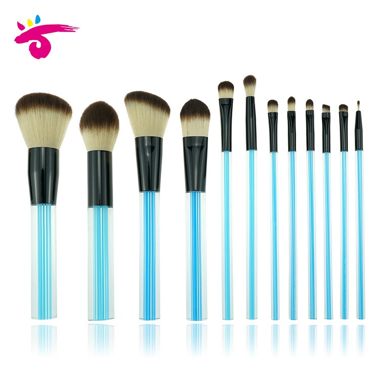 12 Pcs Acrylic Makeup Brush Set High Quality Makeup Brush Set