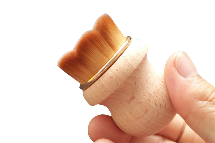2019 Cosmetic Bamboo Mushroom Kabuki Foundation Brush