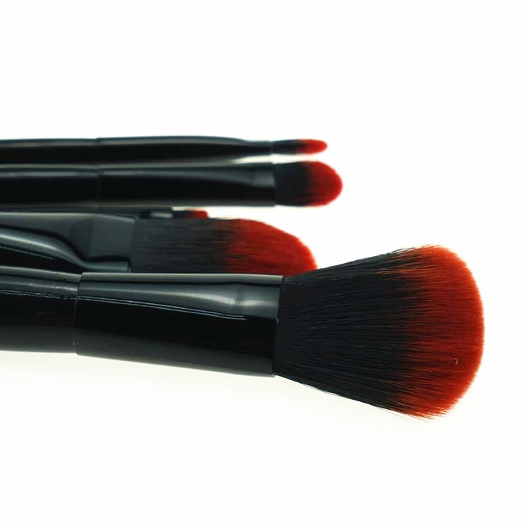 Custom logo wooden makeup brush cleaner travel bag set