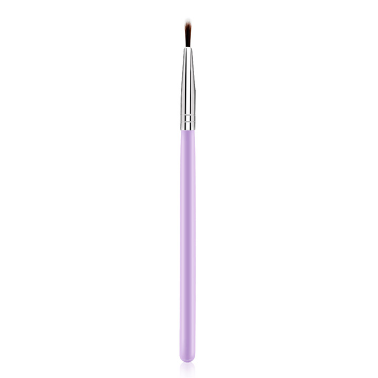 Custom Wood Handle Soft Synthetic Hair Precise Eyeliner Brush For Women