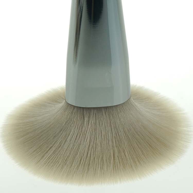 High Quality Acrylic Handle Marble Synthetic Hair Smokey Brushes for Makeup