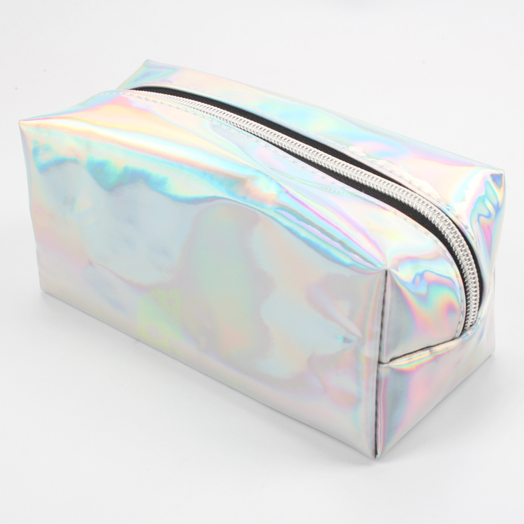 Large Capacity Laser Custom Makeup Bag Holographic Cosmetic Bag Makeup