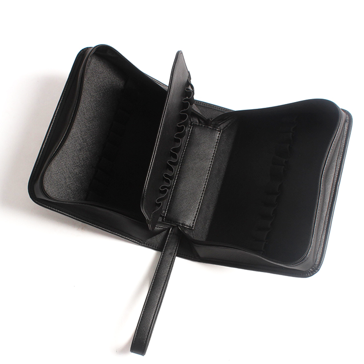 Marker Carrying Case Lipstick Organizer 40 Slots PU Zippered Makeup Cosmetic Case Bag Lipstick Holder