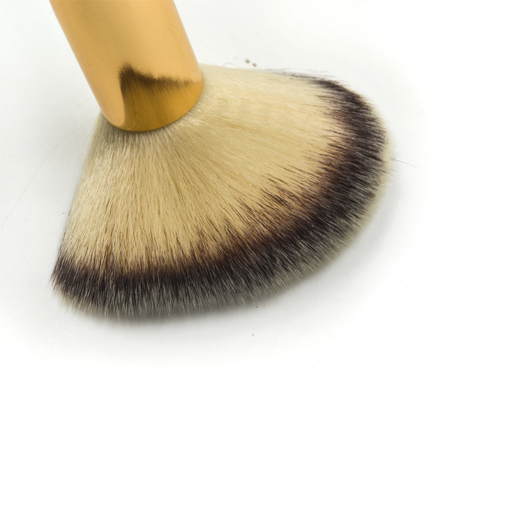 Custom Double End Cosmetics Powder Blush Brush with Goat Hair and Synthetic Hair
