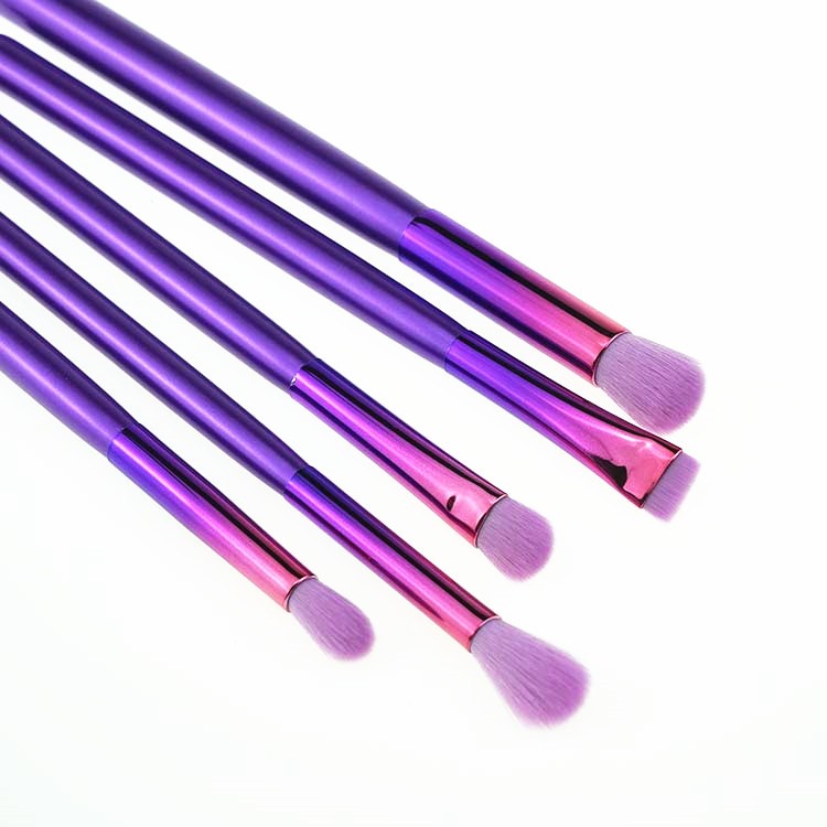 Beauty tools 8pcs girls cute round makeup brushes with roll up makeup bag