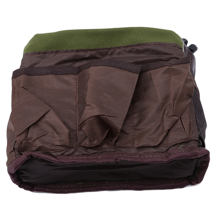 Canvas Cosmetic Bag Organizer Bag Insert With Compartments Travel Storage Drawstring Makeup Bag