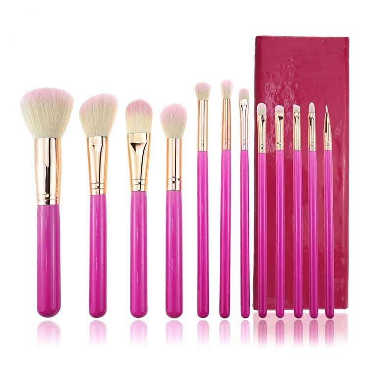 synthetic 12pcs makeup tools cosmetics brush makeup brushes set