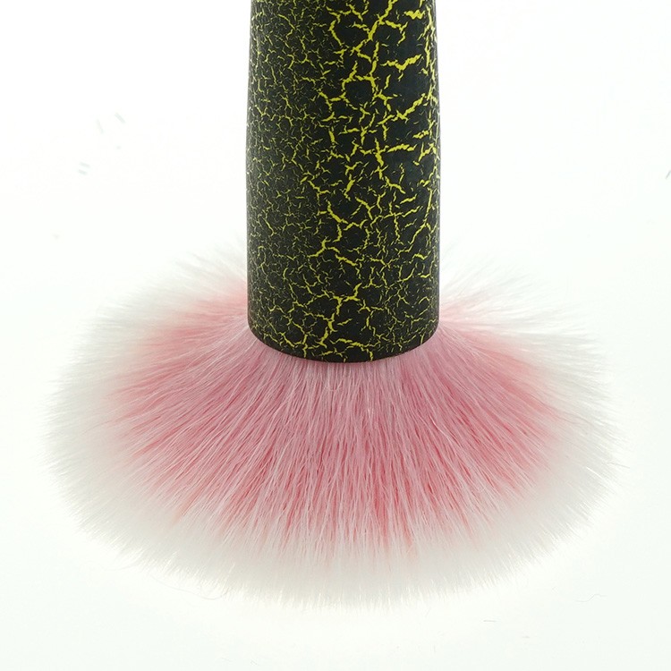 Wholesale 8pcs pink and white hair crack makeup brush set