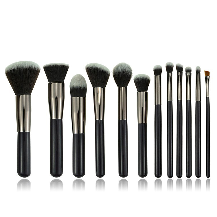 private label free samples make up powder brush cosmetics brushes makeup set with pouch bag