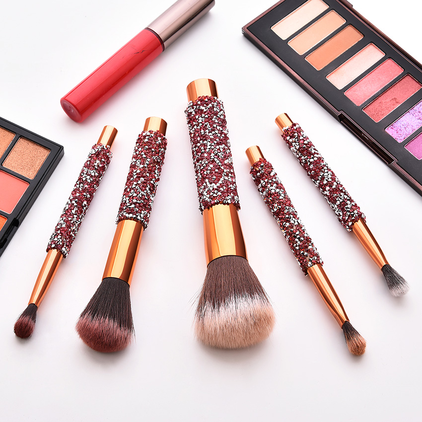 10 PCS Professional diamond makeup brush set glitter make up brushes luxury new cosmetic brush