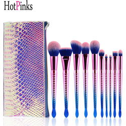 Hot Marble Make Up Sponge Puff Marble Makeup Brushes With PU Pouch