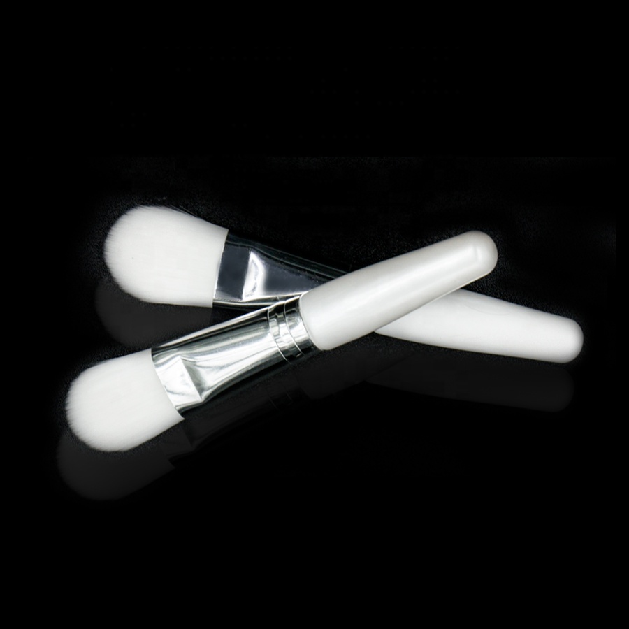 Makeup Facial Mask Brush Nylon Hair Cosmetic Tool 10cm Mini White Face Mask Brush