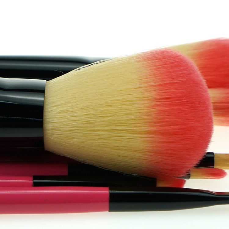 Free Sample 9PCS Pink Travel Synthetic Makeup Brush Set with Tube