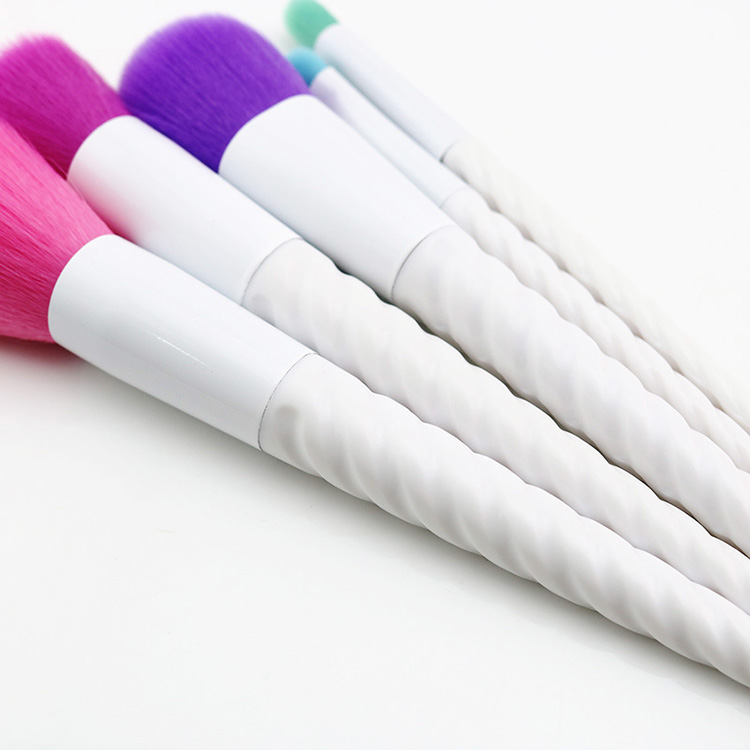 Unique design cosmetic brush white vegan makeup brushes