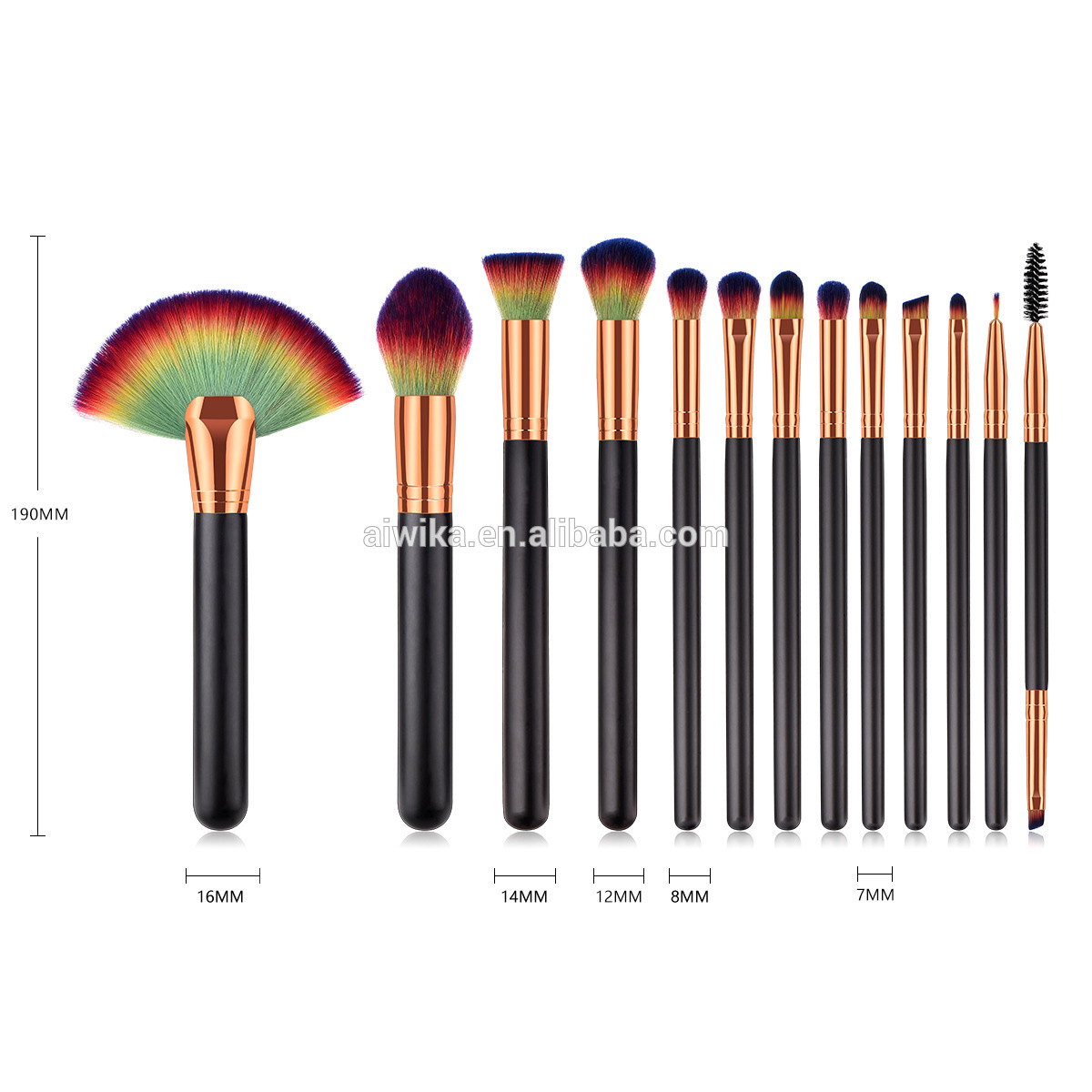 For Face Pigment Cosmetics Good Quality 13 pcs Makeup Brush Set