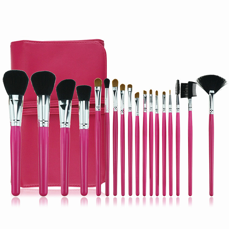 Makeup Must Haves Unique Makeup Brush Kit With Case Fresh Pink Brush Sst for Powder Foundation Cream Eyeshadow