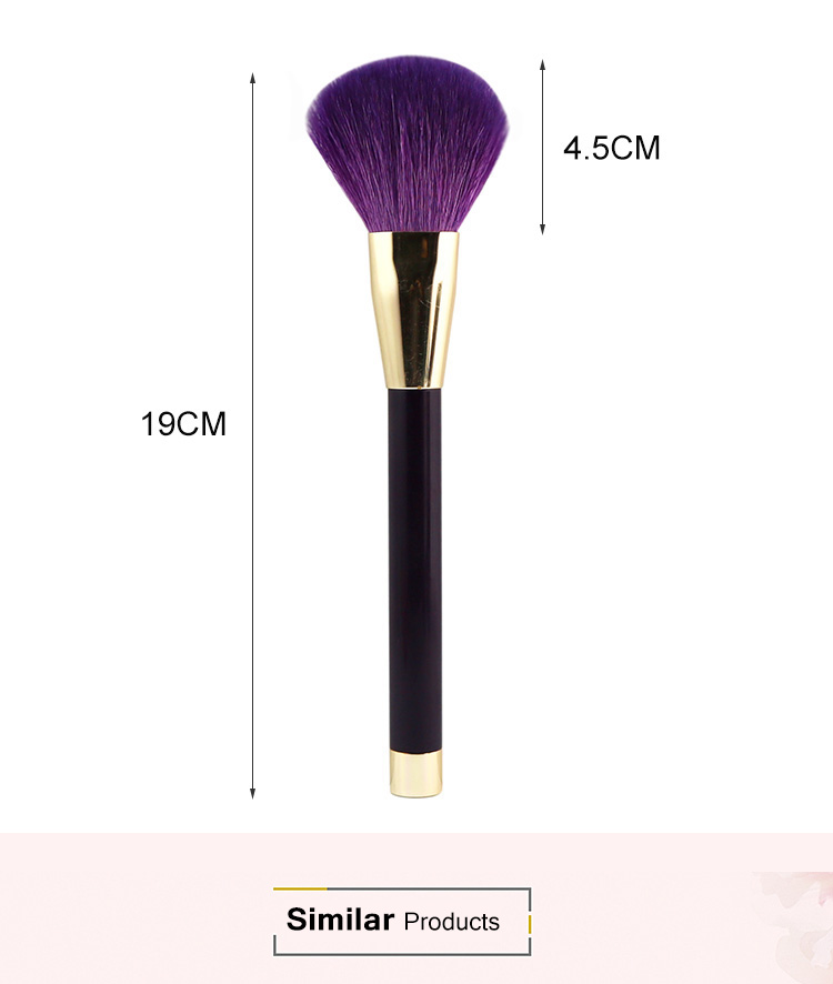 Wholesale Custom Purple Makeup Brushes Cosmetic Blush Brush for makeup