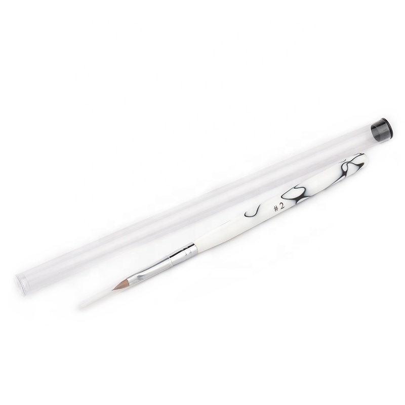3D Kolinsky Hair Marble Acrylic Gel Nail Art Brushes
