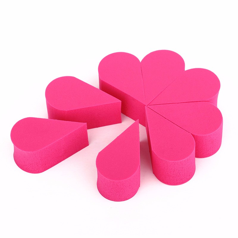 8pcs Make Up Sponge For Face Facial Sponge Powder Puff Set Flawless Beauty Maquillage Blender Women's Cosmetic Triangle Sponge
