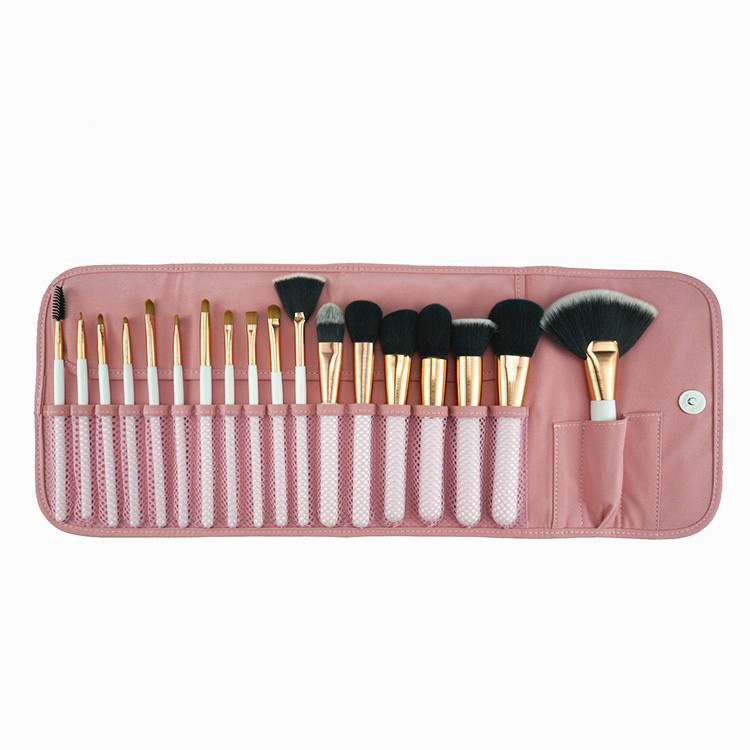 18Pcs Synthetic Brush Set Gold Good Quality Makeup Brushes