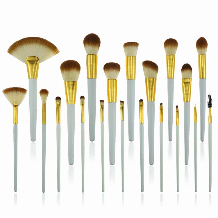 Factory wholesales synthetic OEM 20pcs cosmetic make up brushes makeup set