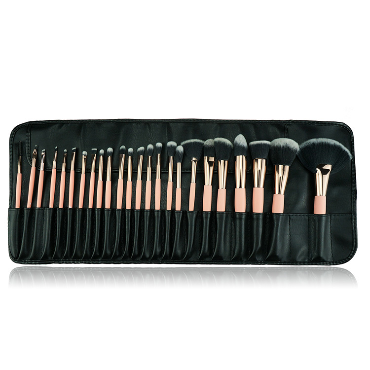 24PCS Rose Golden Professional Makeup Brush Set With Bag Fashionable Multifunctional maquiagem importada atacado