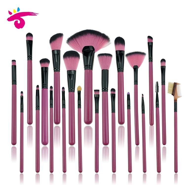 Personalized 22pcs pink makeup brush set