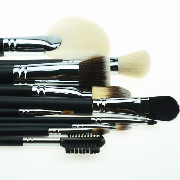 10pcs OEM professional cosmetic makeup brush case makeup brushes makeup with bag