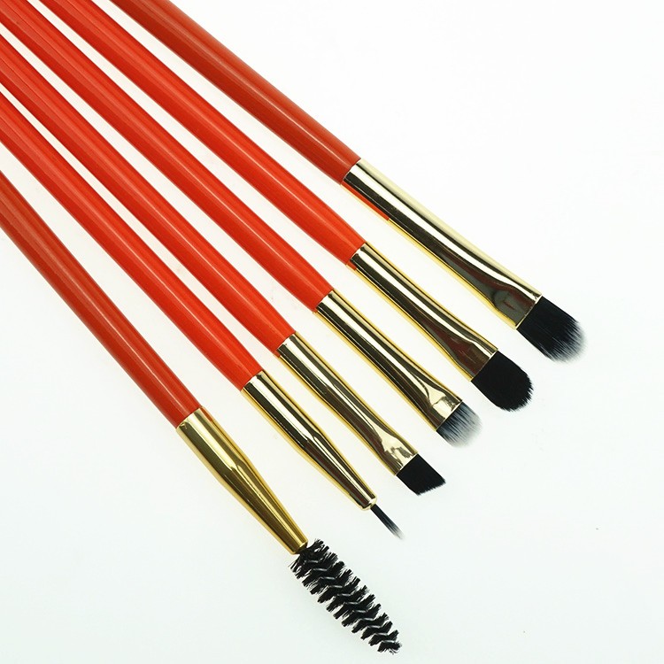 Shenzhen Factory Price Custom High Quality 32Pieces Orange Professional Makeup Brush Belt Set