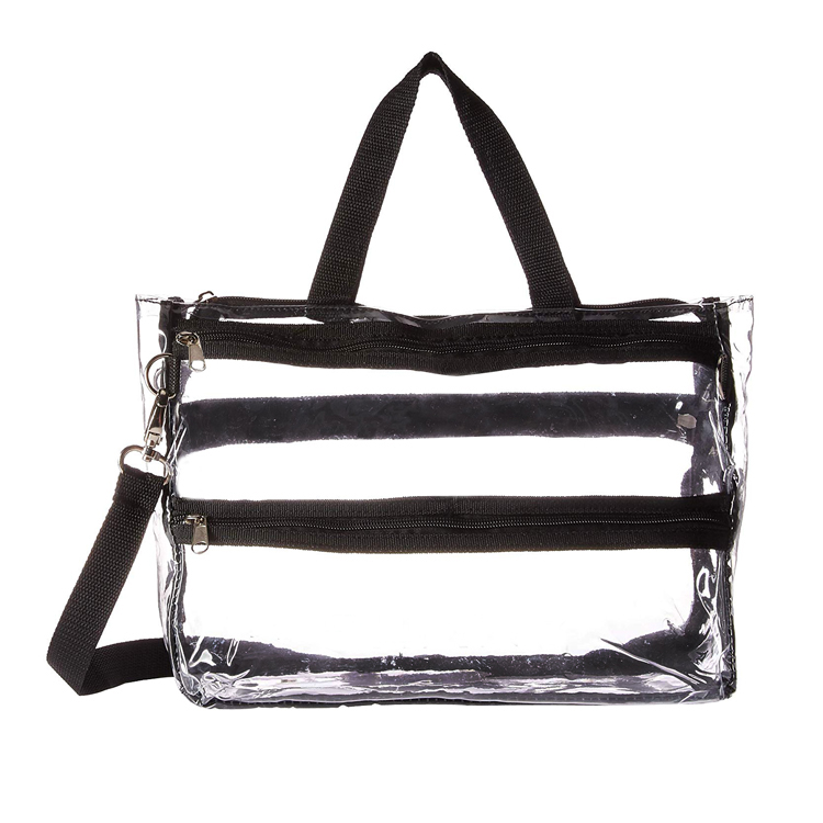 Clear Travel Makeup Bag Cosmetics Organizer Transparent PVC Zipper Bag Custom Cosmetic Bag PVC