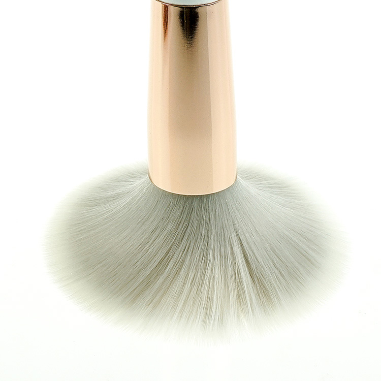Hot Selling 12pcs Rose Pink Marble Makeup Brush Set With Case Free Sample